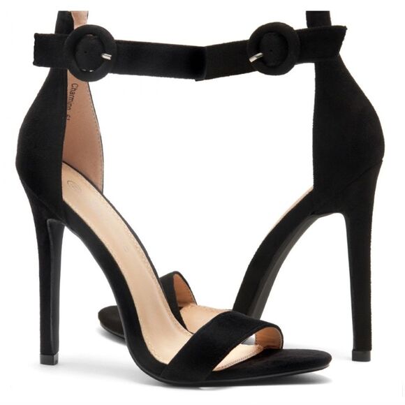 BRAND NEW HERSTYLE CHARMING- ANKLE STRAP ROUNDED BUCKLE OPEN TOE STILETTO HEEL - Picture 9 of 16
